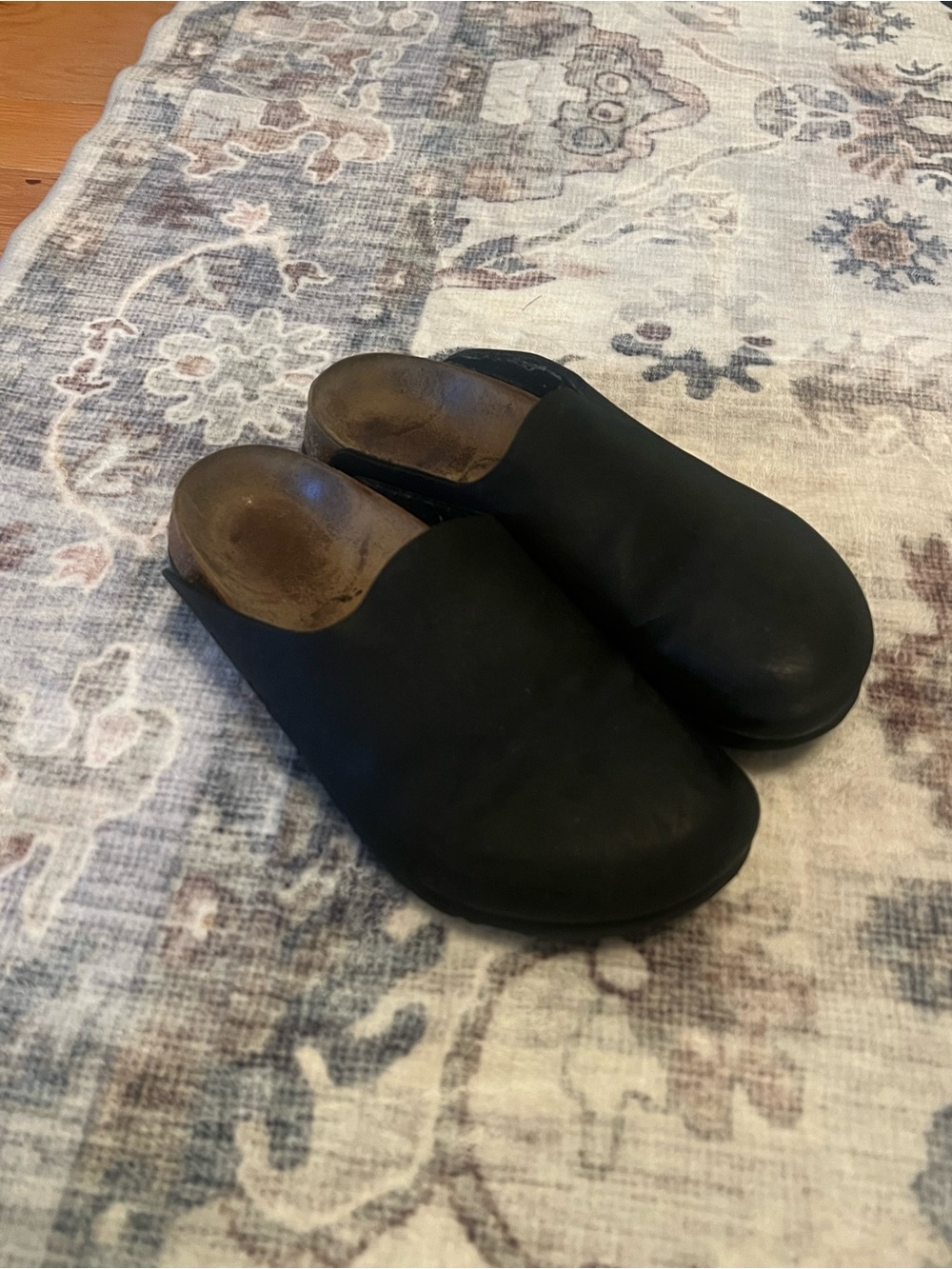 Women’s Black Slip-On Birkenstock Leather Clog